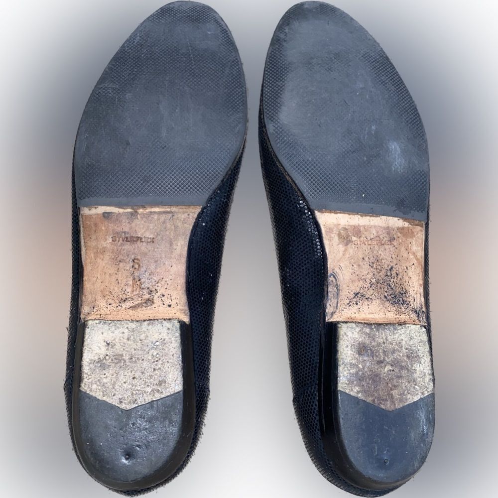 Vintage Bally Isabel Styleflex Black Shimmer Sequence Flats 6M - Picture 5 of 5